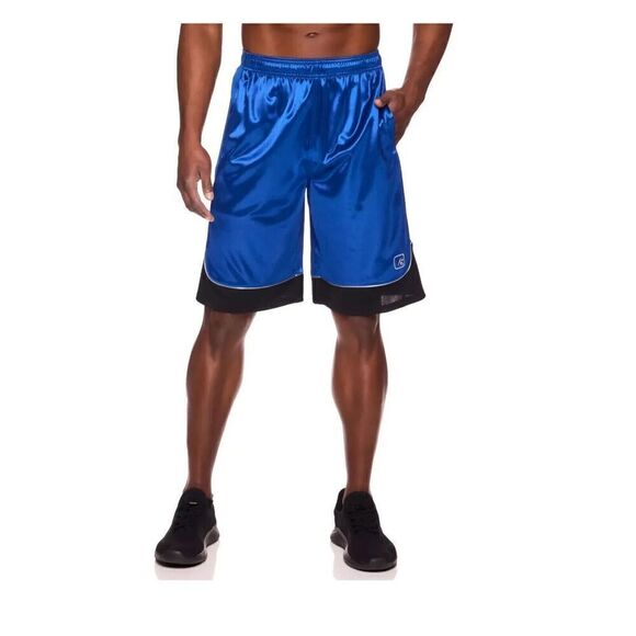 AND1 Men's All Court Colorblock Shorts Blue & Black Size 3XL - Picture 2 of 5